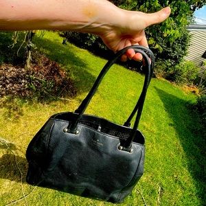 Kate Spade’s Black Vintage Leather Shoulder Bag